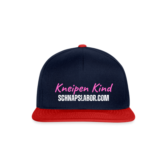 Kneipen Kind - Snapback Cap - Navy/Rot