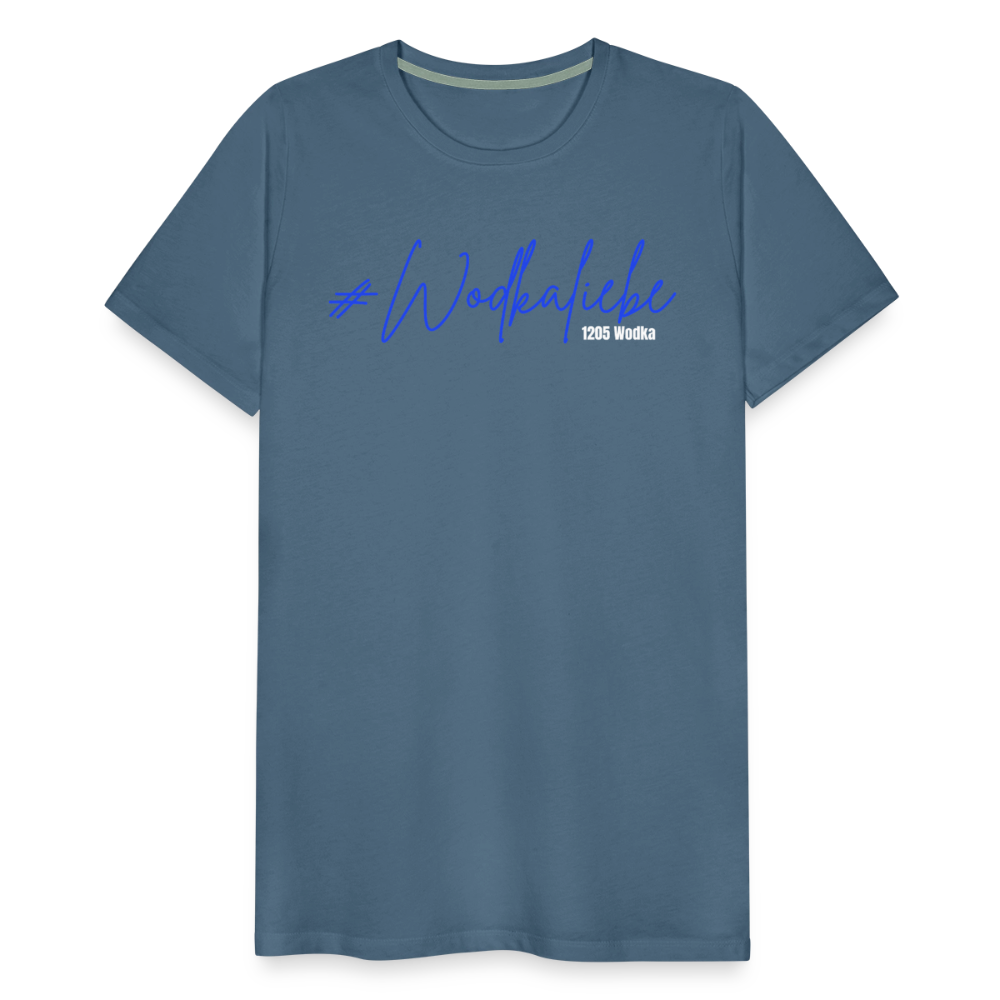 #Wodkaliebe 1205 - Männer Premium T-Shirt - Blaugrau