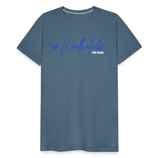 #Wodkaliebe 1205 - Männer Premium T-Shirt - Blaugrau
