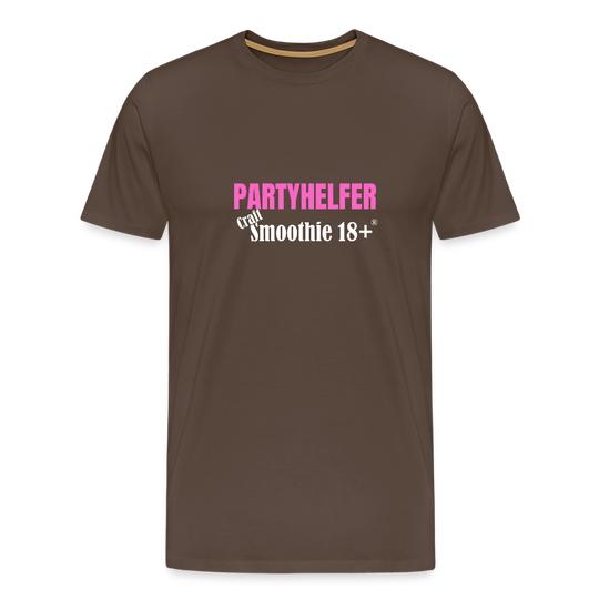 Partyhelfer - Männer Premium T-Shirt - Edelbraun