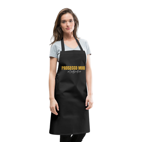 Prosecco Mood - Kochschürze - Schwarz