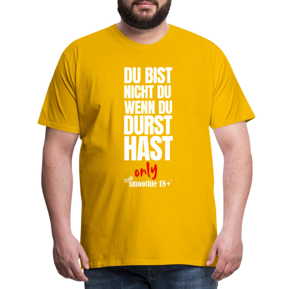 Du bist nicht Du - Männer Premium T-Shirt - Sonnengelb