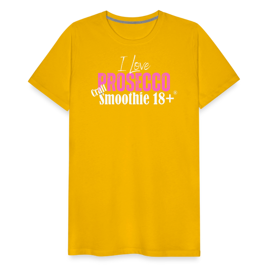 I love Prosecco - Frauen Premium T-Shirt - Sonnengelb