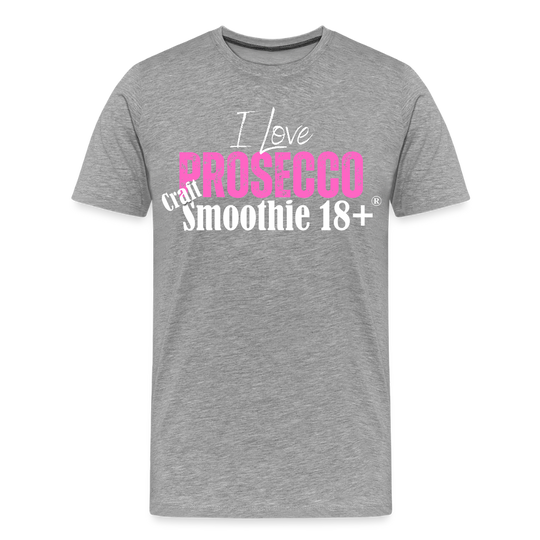 I love Prosecco - Frauen Premium T-Shirt - Grau meliert