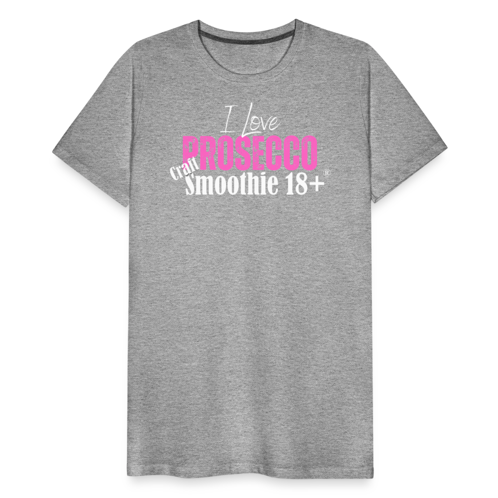 I love Prosecco - Frauen Premium T-Shirt - Grau meliert