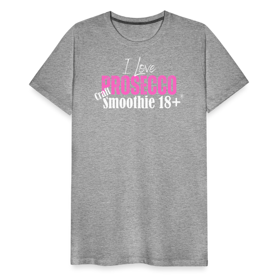 I love Prosecco - Frauen Premium T-Shirt - Grau meliert